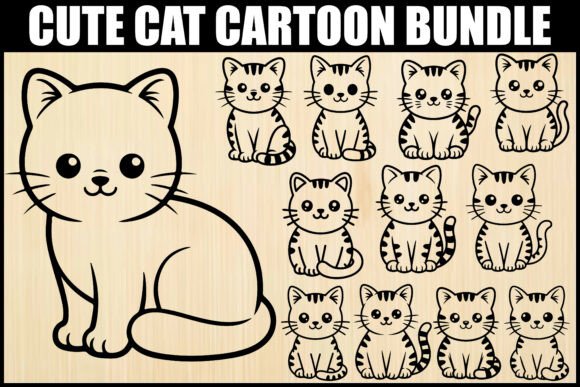 Adorable Cartoon Cat Clipart Bundle Review