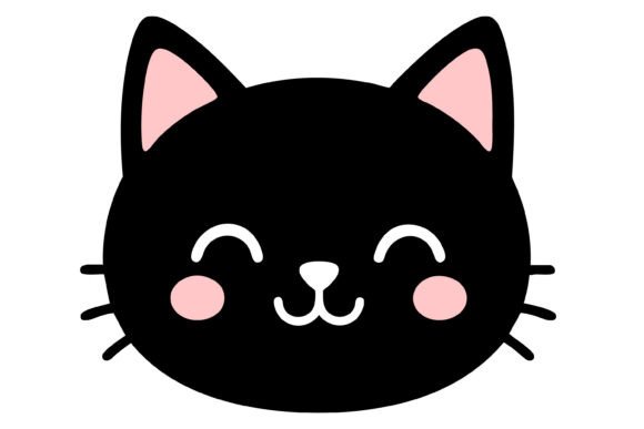 Cute Black Cat Face SVG Review