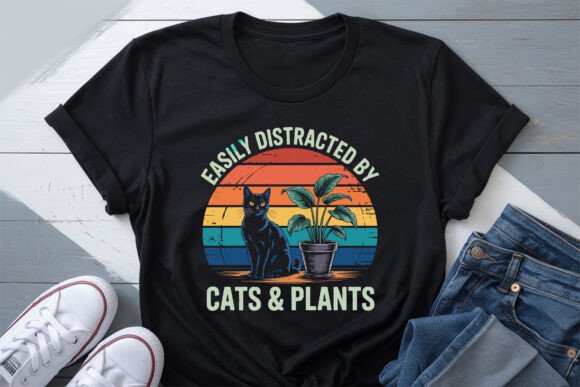 Easily Distracted by Cats and Plants PNG Review