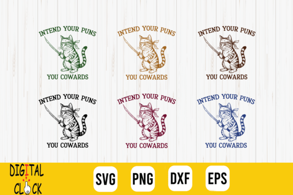 Funny Cat Pun Humor Quote Samurai Cat Review