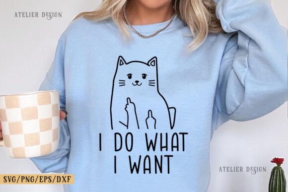 Funny Cat Svg, I Do What I Want Svg Png Review