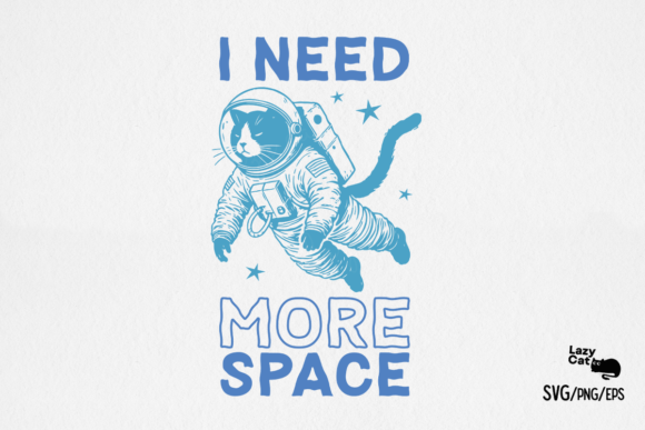 Funny Sarcastic Space Cat SVG PNG Review