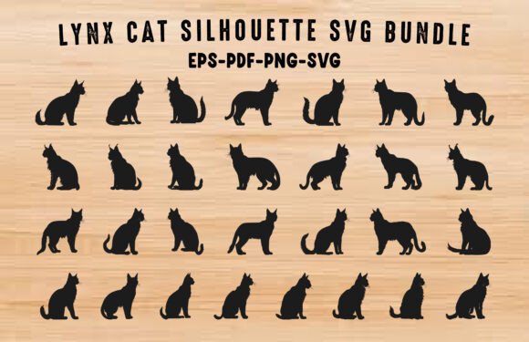 Lynx Cat SVG Silhouette Clipart Bundle Review